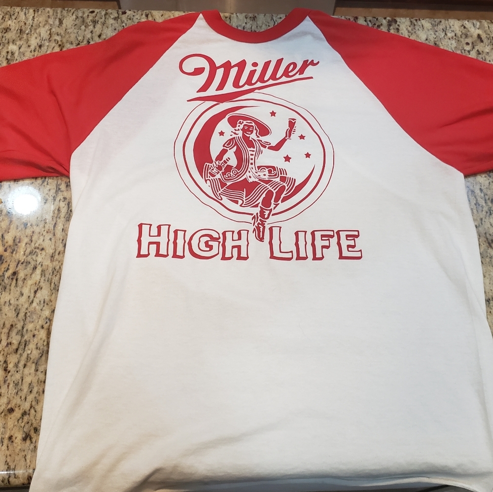 Miller High Life Girl in the Moon Silhouette Tee